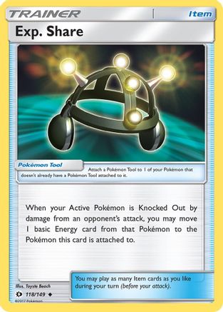Exp. Share (118/149) [Sun & Moon: Base Set] - Trinity Hobby