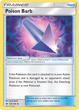 Poison Barb (124/149) [Sun & Moon: Base Set] - Trinity Hobby