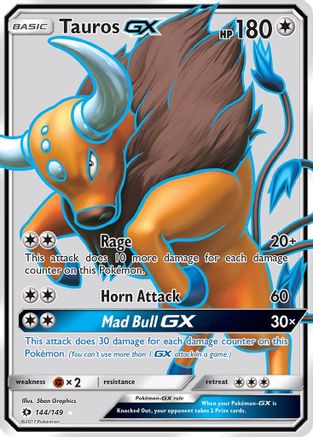 Tauros GX (144/149) [Sun & Moon: Base Set] - Trinity Hobby