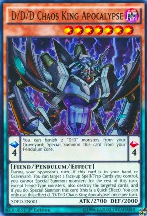 D/D/D Chaos King Apocalypse [SDPD-EN001] Ultra Rare - Trinity Hobby