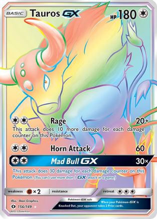 Tauros GX (156/149) [Sun & Moon: Base Set] - Trinity Hobby