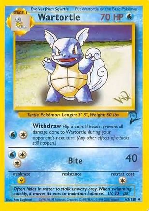 Wartortle (63/130) (W Stamped Promo) [Base Set 2] - Trinity Hobby