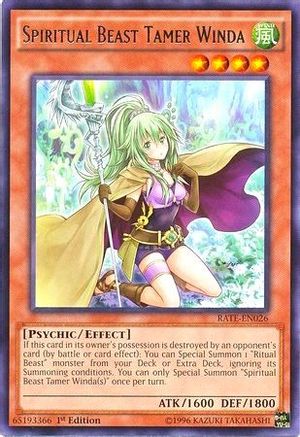 Spiritual Beast Tamer Winda [RATE-EN026] Rare - Trinity Hobby