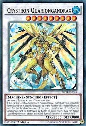 Crystron Quariongandrax [RATE-EN046] Ultra Rare - Trinity Hobby