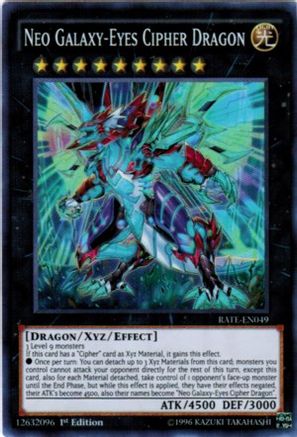 Neo Galaxy-Eyes Cipher Dragon [RATE-EN049] Super Rare - Trinity Hobby