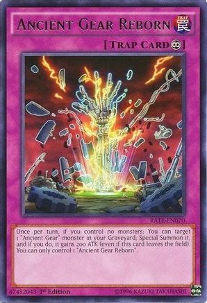 Ancient Gear Reborn [RATE-EN070] Rare - Trinity Hobby