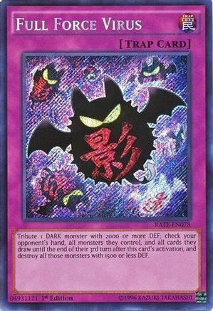 Full Force Virus [RATE-EN078] Secret Rare - Trinity Hobby