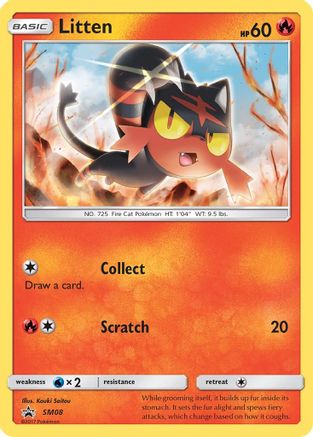 Litten (SM08) [Sun & Moon: Black Star Promos] - Trinity Hobby