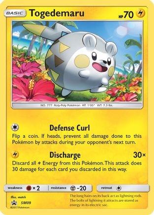 Togedemaru (SM09) [Sun & Moon: Black Star Promos] - Trinity Hobby