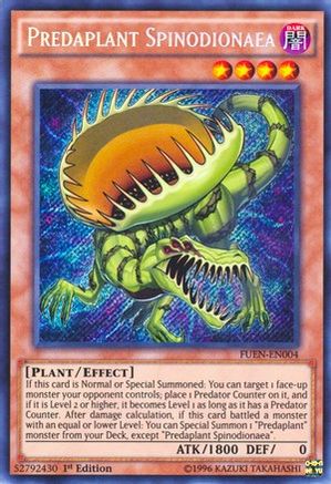 Predaplant Spinodionaea [FUEN-EN004] Secret Rare - Trinity Hobby