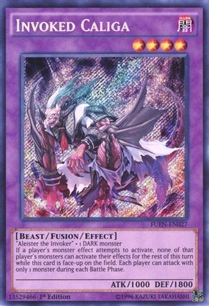 Invoked Caliga [FUEN-EN027] Secret Rare - Trinity Hobby