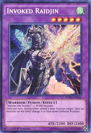 Invoked Raidjin [FUEN-EN028] Secret Rare - Trinity Hobby