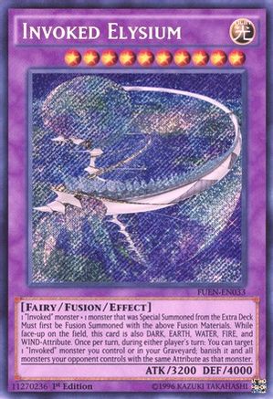 Invoked Elysium [FUEN-EN033] Secret Rare - Trinity Hobby