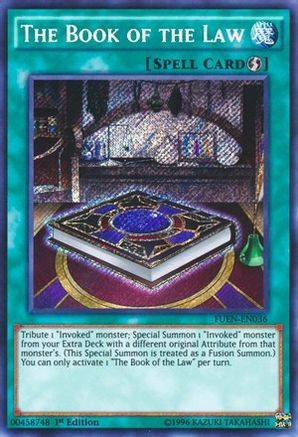 The Book of the Law [FUEN-EN036] Secret Rare - Trinity Hobby