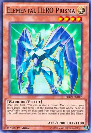 Elemental HERO Prisma [FUEN-EN047] Super Rare - Trinity Hobby
