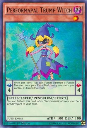 Performapal Trump Witch [FUEN-EN048] Super Rare - Trinity Hobby