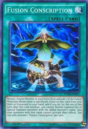 Fusion Conscription [FUEN-EN057] Super Rare - Trinity Hobby