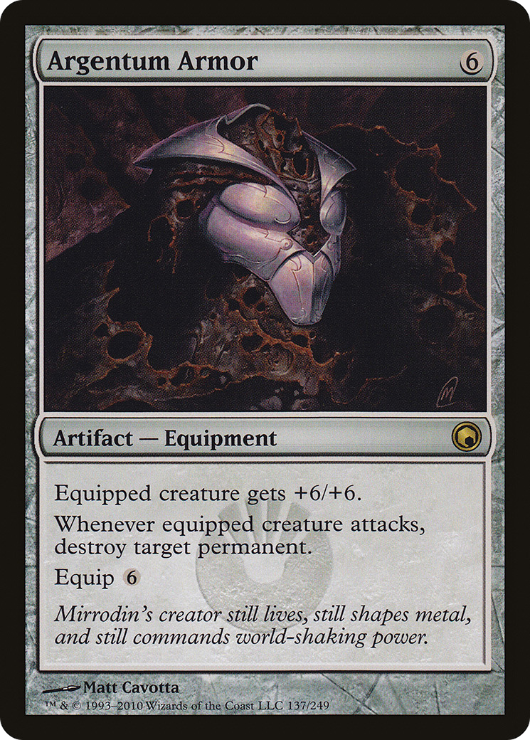 Argentum Armor [Scars of Mirrodin] - Trinity Hobby