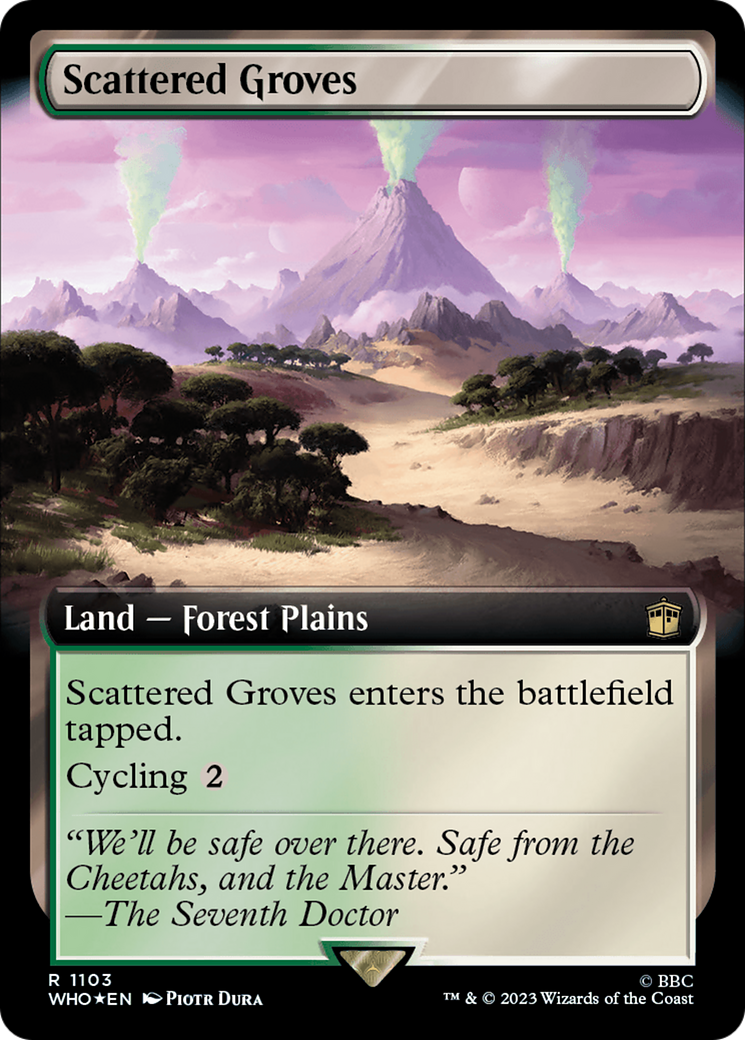 Scattered Groves (Extended Art) (Surge Foil) [Doctor Who] - Trinity Hobby
