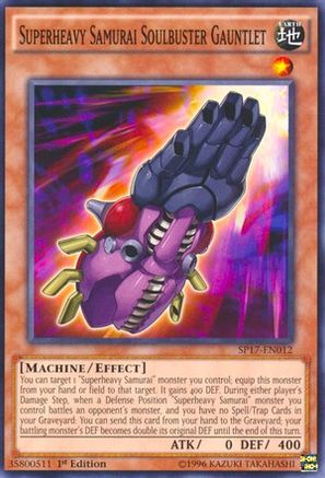 Superheavy Samurai Soulbuster Gauntlet [SP17-EN012] Starfoil Rare - Trinity Hobby