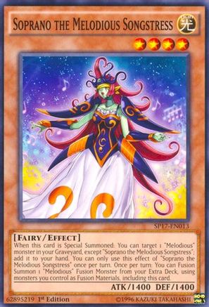 Soprano the Melodious Songstress [SP17-EN013] Starfoil Rare - Trinity Hobby