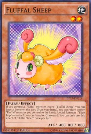 Fluffal Sheep [SP17-EN014] Starfoil Rare - Trinity Hobby