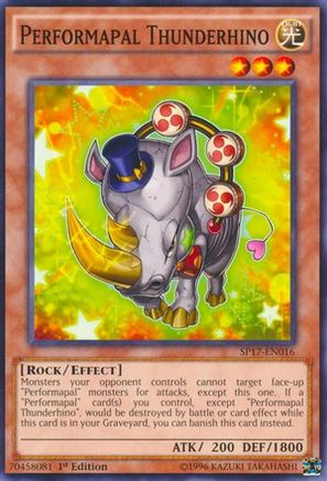 Performapal Thunderhino [SP17-EN016] Starfoil Rare - Trinity Hobby