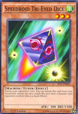 Speedroid Tri-Eyed Dice [SP17-EN023] Starfoil Rare - Trinity Hobby