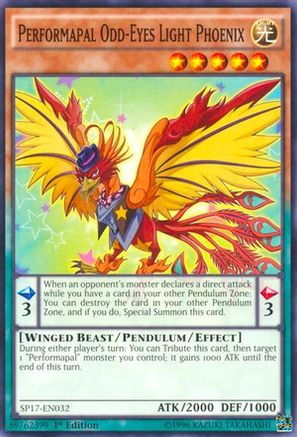 Performapal Odd-Eyes Light Phoenix [SP17-EN032] Starfoil Rare - Trinity Hobby