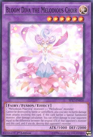 Bloom Diva the Melodious Choir [SP17-EN036] Starfoil Rare - Trinity Hobby