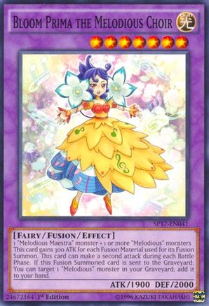 Bloom Prima the Melodious Choir [SP17-EN041] Starfoil Rare - Trinity Hobby