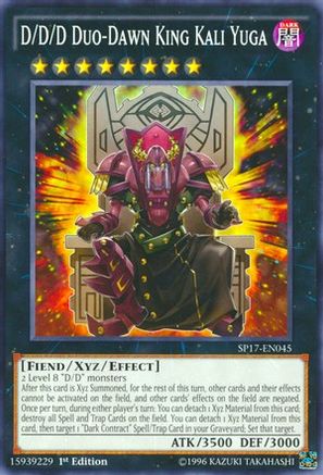 D/D/D Duo-Dawn King Kali Yuga [SP17-EN045] Starfoil Rare - Trinity Hobby