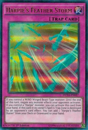 Harpie's Feather Storm [DUSA-EN027] Ultra Rare - Trinity Hobby