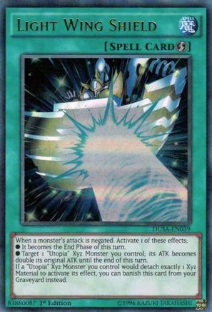 Light Wing Shield [DUSA-EN039] Ultra Rare - Trinity Hobby