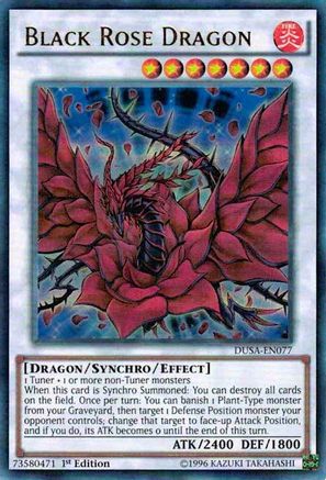 Black Rose Dragon [DUSA-EN077] Ultra Rare - Trinity Hobby