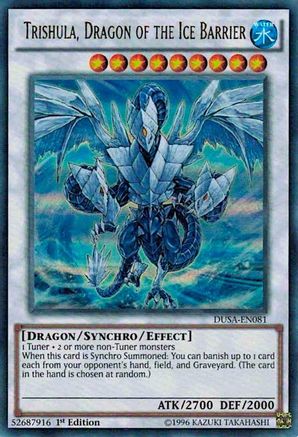 Trishula, Dragon of the Ice Barrier [DUSA-EN081] Ultra Rare - Trinity Hobby