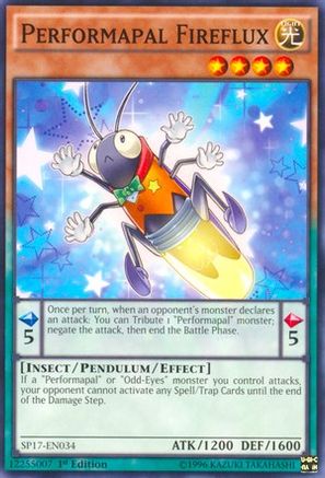 Performapal Fireflux [SP17-EN034] Starfoil Rare - Trinity Hobby