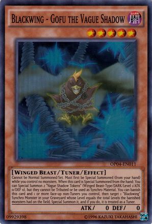 Blackwing - Gofu the Vague Shadow [OP04-EN011] Super Rare - Trinity Hobby