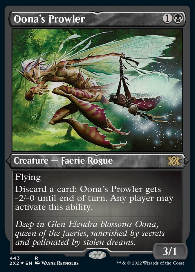 Oona's Prowler (Foil Etched) [Double Masters 2022] - Trinity Hobby