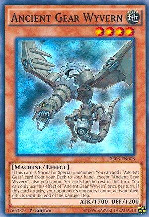 Ancient Gear Wyvern [SR03-EN003] Super Rare - Trinity Hobby