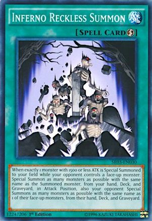 Inferno Reckless Summon [SR03-EN030] Common - Trinity Hobby