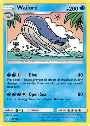 Wailord (30/145) [Sun & Moon: Guardians Rising] - Trinity Hobby