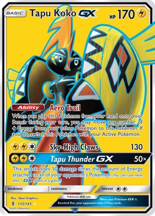 Tapu Koko GX (135/145) [Sun & Moon: Guardians Rising] - Trinity Hobby