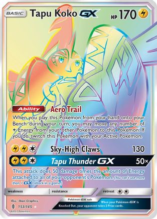 Tapu Koko GX (153/145) [Sun & Moon: Guardians Rising] - Trinity Hobby