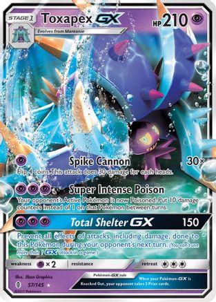 Toxapex GX (57/145) [Sun & Moon: Guardians Rising] - Trinity Hobby