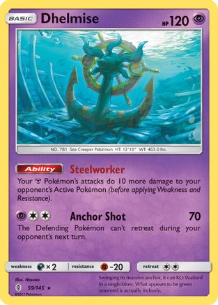 Dhelmise (59/145) [Sun & Moon: Guardians Rising] - Trinity Hobby