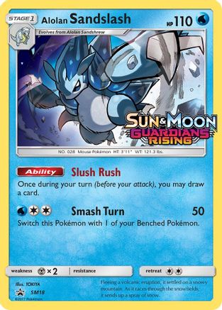 Alolan Sandslash (SM18) (Prerelease Promo) [Sun & Moon: Black Star Promos] - Trinity Hobby