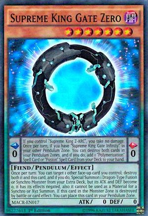 Supreme King Gate Zero [MACR-EN017] Super Rare - Trinity Hobby