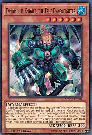Dinomight Knight, the True Dracofighter [MACR-EN022] Ultra Rare - Trinity Hobby