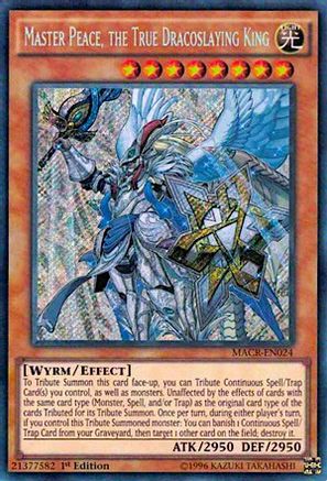 Master Peace, the True Dracoslaying King [MACR-EN024] Secret Rare - Trinity Hobby